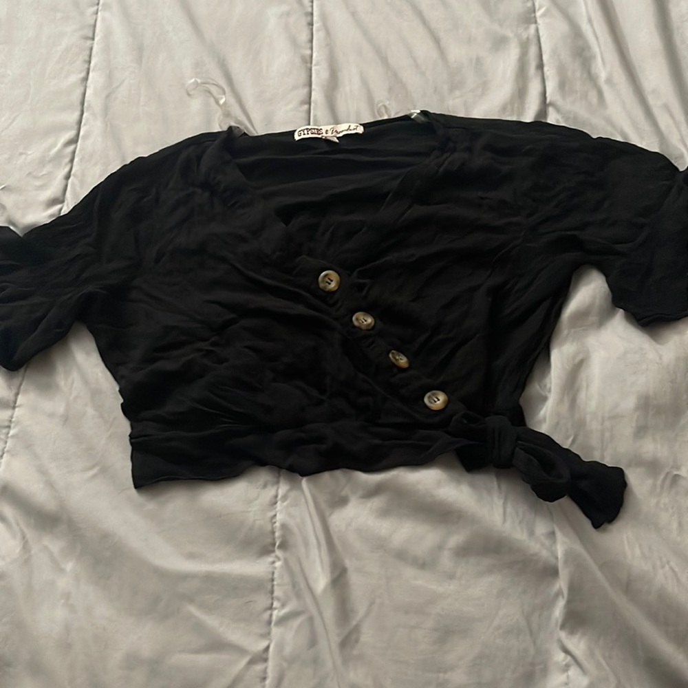 Black Casual Top